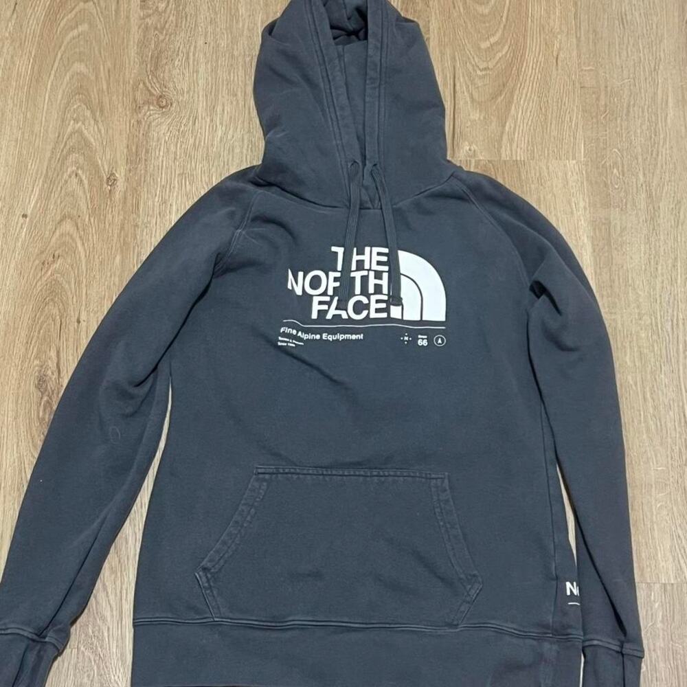 The north face grey hoodie